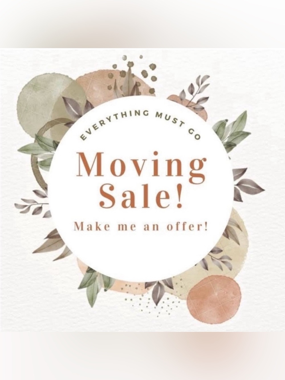 MOVING SALE!!!